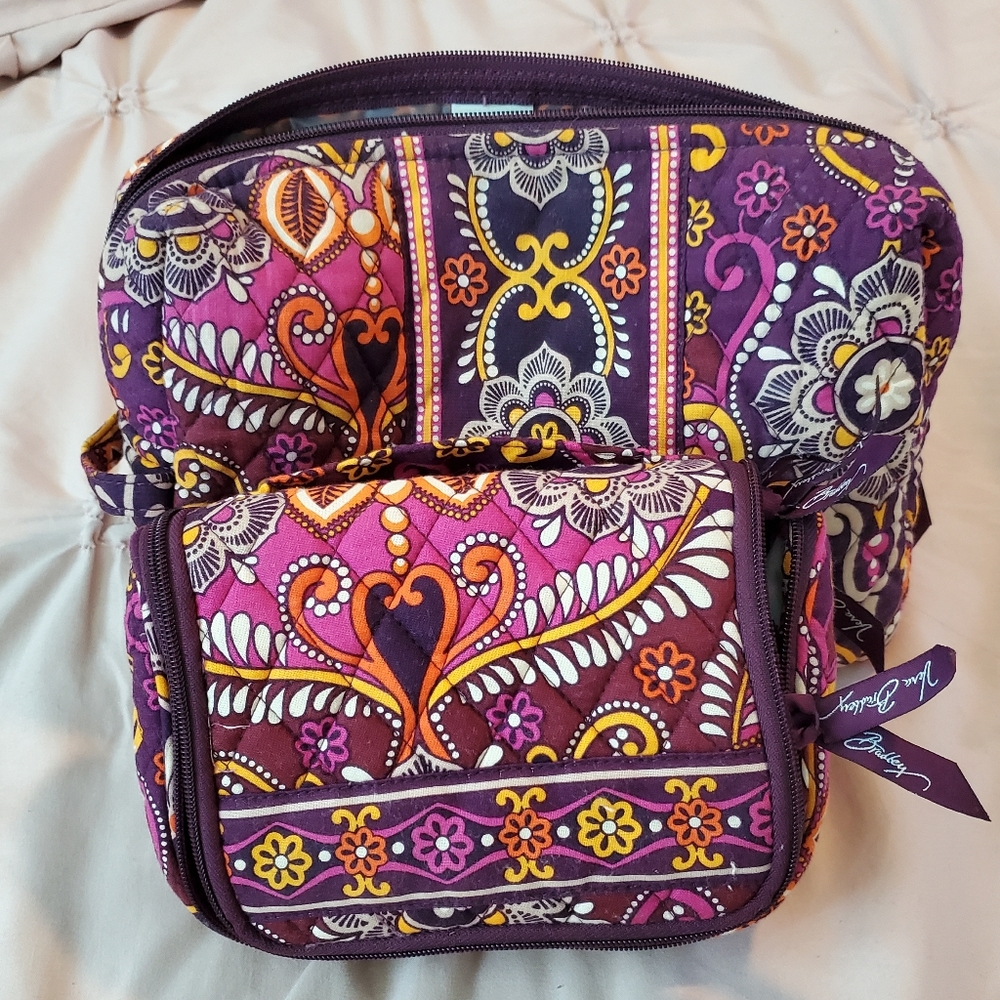 Vera Bradley Cosmetic travel Bag Set. Very useful